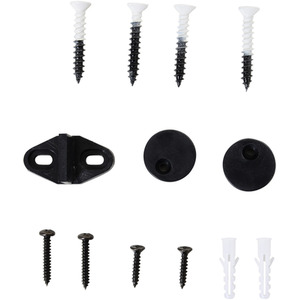 HOMCOM 6ft Modern Antique Style Sliding Door Set Kit - White by HOMCOM