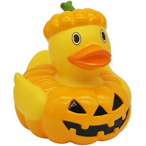 Pumpkin Rubber Duck - Yellow