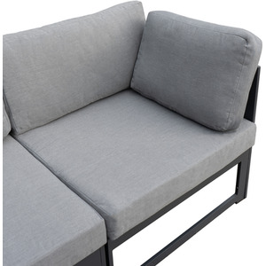 Modular Garden Furniture Set with Fire Pit - Grey by Jardi