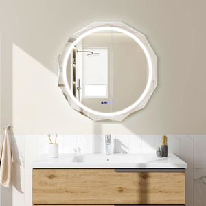LED Bathroom Wall Mounted Mirror - Silver by GAINOOM