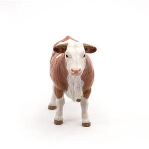 PAPO Farmyard Friends Simmental Bull Toy Figure - Brown by PAPO
