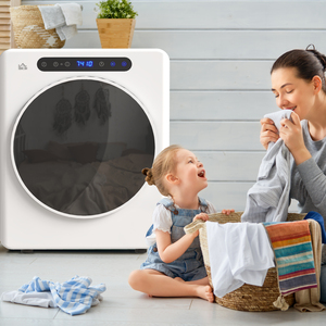 HOMCOM 4kg Portable Vented Tumble Dryer Timer - White by HOMCOM