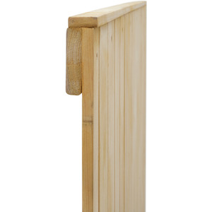 Pine Wood Garden Gate with Latch - Natural / 183cm by Livingandhome