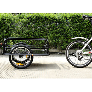 HOMCOM Folding Bicycle Cargo Trailer - Black by HOMCOM