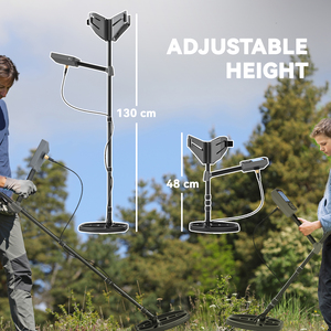 Outsunny Gold Metal Detector with DSP Chip and 5 Professional Modes - Dark Grey by Outsunny