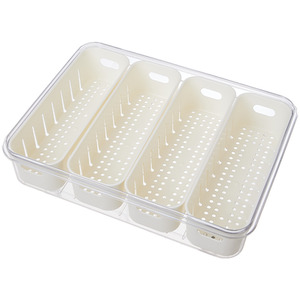 Livingandhome Multi-Compartment Fridge Storage Container by Livingandhome