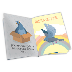 Positivity Pigeon - Cream by Bee Three Books