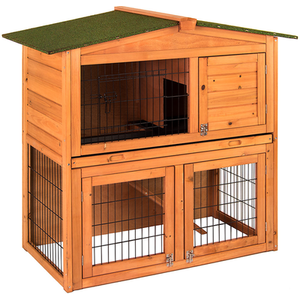 2 Tier Wooden Pet Hutch - Wood by Vida Designs