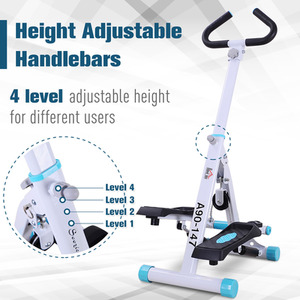 HOMCOM Stepper Fitness Exercise Machine - White by HOMCOM