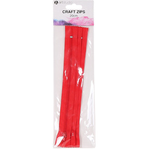 Pack of 3 Assorted Craft Zips by Art Studio