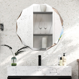 Wall Mount Bathroom Vanity Mirror - Silver by Costway