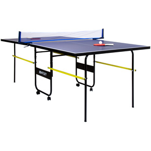 6ft9in 34 Junior Folding Table Tennis Table - Blue by Charles Bentley