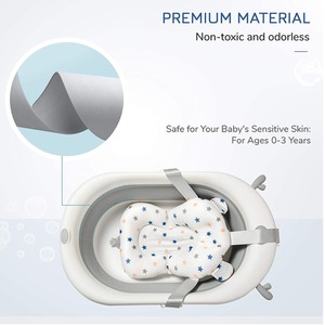 Baby Bath Tub - Grey by HOMCOM