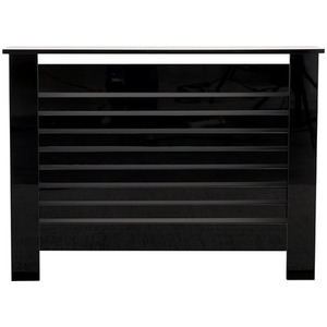 HMD Radiator Cover High Gloss Black - Black / 111.5cm