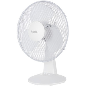 Igenix Desk Fan - White - White / 16in by Igenix