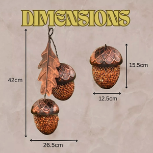 Acorn Wild Bird Feeder Seed - Bronze Effect by Garden Mile
