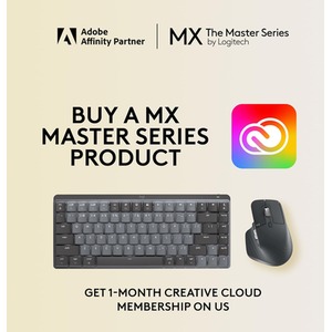 Logitech MX Mechanical Mini Wireless Illuminated Keyboard - Graphite by Logitech