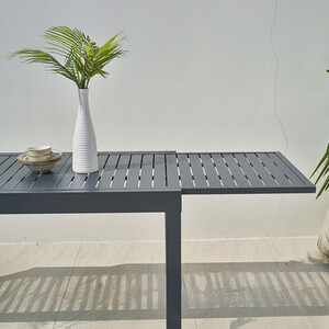 Madison Extension Table - Black by Outdoor Essentials