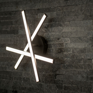 Infinity IP44 Rated 3 Arm Adjustable Integrated LED Ceiling Light - Matte Black by ValueLights