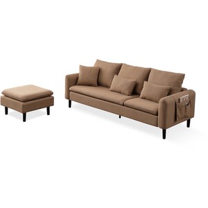 Sable Three Seater Sofa - Brown