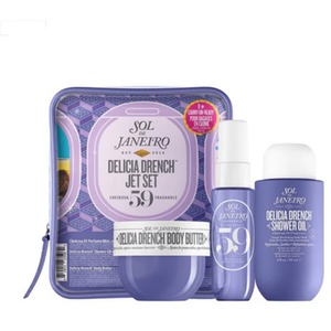 Sol De Janeiro Delicia Drench Jet Set Gift Set - Purple by Sol De Jeneiro