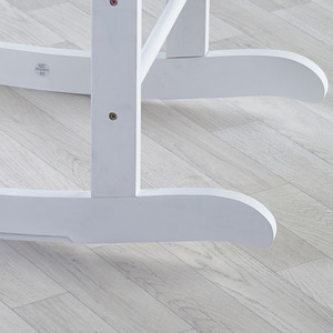 Little Gem Rocking Moses Basket Stand White - White by Kinder Valley