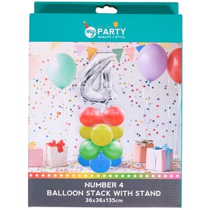 Number Balloon Stack with Stand - 4 by My Party