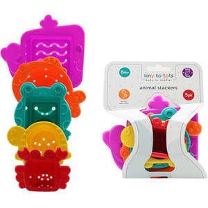Tiny To Tots Animal Stackers - Multi Colored by Tiny To Tots