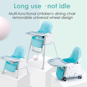Adjustable 3-In-1 Baby Highchair - Blue