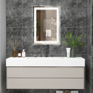 Bathroom LED Vanity Mirror - Silver by Costway