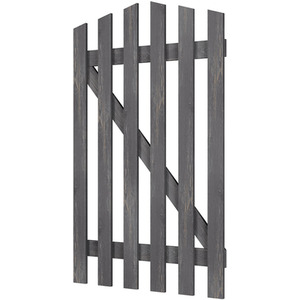 Solid Wood Garden Gate with Z-Shaped Structure by Livingandhome