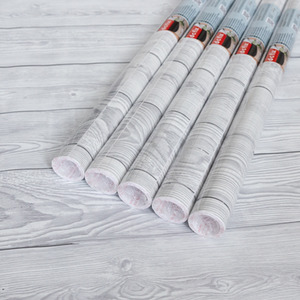 dc fix Shabby Wood Grey Self Adhesive Vinyl Wrap for Kitchen Doors and Worktops - Grey / 67.5cm x 2m (pack of 5) by d-c-fix