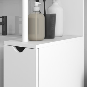 HOMCOM Tall Bathroom Cabinet Bathroom Storage Cabinet with Drawers by HOMCOM
