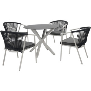 Maisie Dining Set - Grey and Black