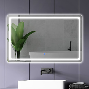 Bathroom Mirror With 3 Colour LED Light - White by Emitto