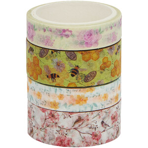 Pack of 16 Enchanted Garden Washi Tapes