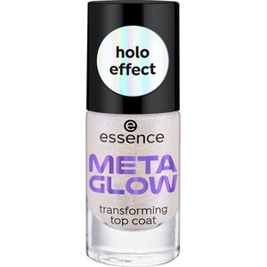 essence Meta Glow Holo Effect Transforming Top Coat - Clear by essence