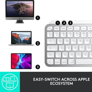 Logitech MX Keys Mini for Mac Wireless Keyboard - Multicolour by Logitech