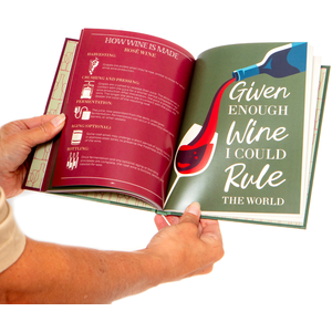 50 Wines You Need To Try Gift Book Sipper To Sommelier - Wine Gift Book - Black by Boxer Gifts