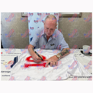 Paul Gascoigne Signed and Framed England Shirt - White by Allstarsignings
