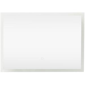 IP44 Bathroom Mirror Integrated LED Lights Touch Control and Demister Pad - Silver by ValueLights