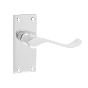 Venice Lever Handle Latch Set - Chrome by Hiatt