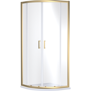 6mm Glass Quadrant Shower Enclosure 1900 x 800 x 800mm Brushed Brass - Brushed Brass by Balterley
