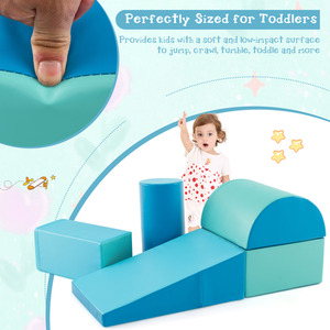 5 Pcs Kids Climb and Crawl Activity Playset by Costway