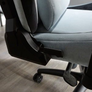 XRocker Messina Chenille Gaming Chair - Silver by X Rocker