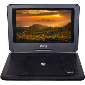 10.1 inch Portable DVD Player with Swivel Screen - Black by Groov-e