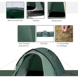 Outsunny Weatherproof 2 Room Tent by Outsunny