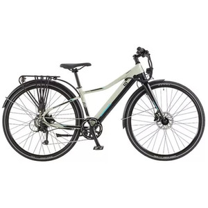 EZEGO Commute Sloped 700c Hybrid Electric Bike 2022 700c Wheel - Satin GreyBlack - Sage Grey by Ezego
