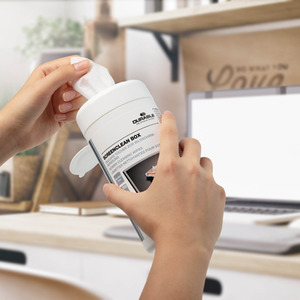 Screenclean 100 Cleaning Wipes - White by Durable