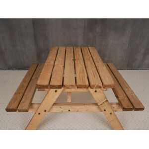 Classic Rounded Pub Style Picnic Bench and Table by Arbor Garden Solutions